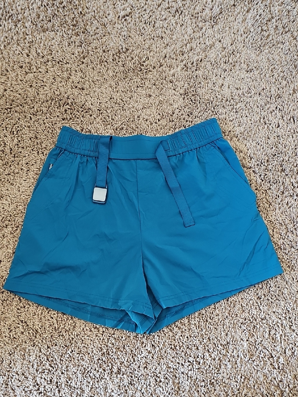 Athleta Teal Active Woven Shorts XS